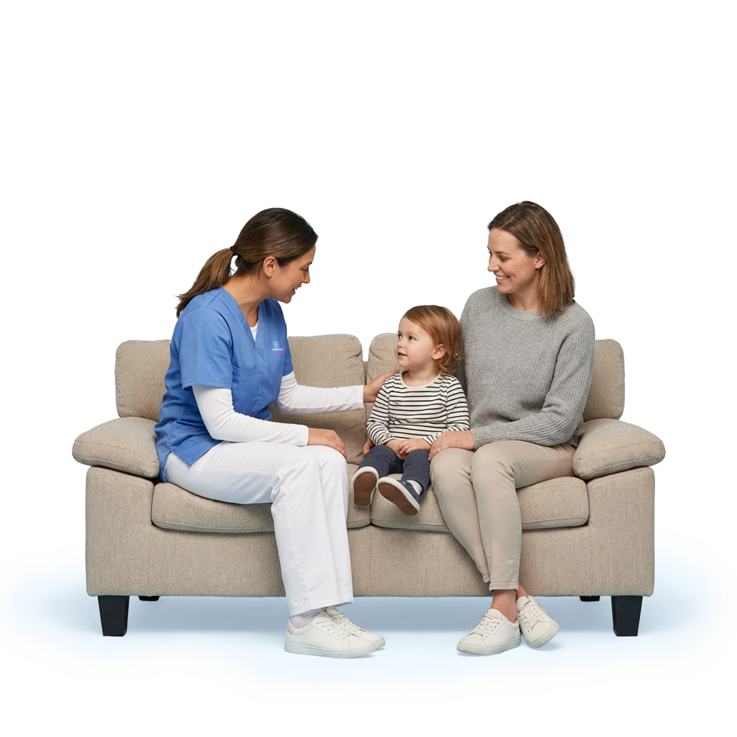 Betreuung von Mutter und Kleinkind im häuslichen Umfeld